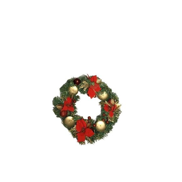Arcii Christmas Advent Wreath with Gold Candle Holder Ring Christmas Decor - Picture 1 of 3